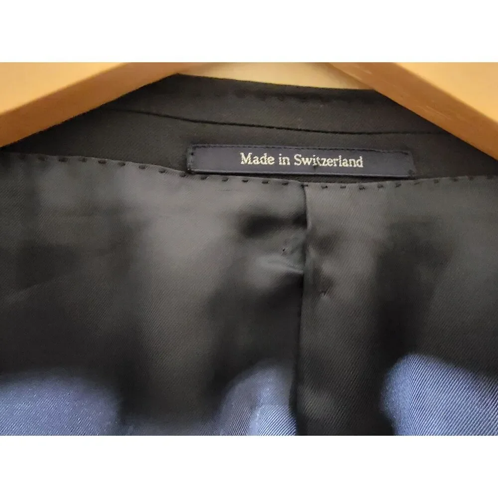 Ermenegildo Zegna Navy Blazer Sport Coat Suit Jacket